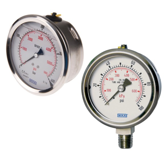 PRESSURE GUAGE-WIKA STAINLESS STEEL MODEL 111.10
